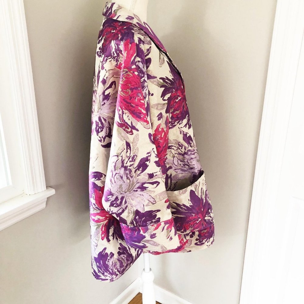 NEW Heidi Daus Pink & Purple Shimmer Jacket Blazer - Picture 6 of 9